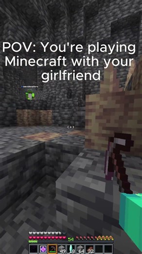 Playing Minecraft with a Girl! 🎮✨ #minecraft