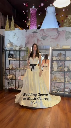 Merrime Bridal on Instagram: "Okay, so which gown are you picking??? 🎶🎤🎹 Jazz - Simone by @morileeofficial Pop - 44475 @sinceritybridal Country - 66404 @bylillianwest Alt Rock - 66435 @bylillianwest & @jpiconebridal Indie - Viola @paige_young_collection #merrimebridal #bridetobe #brideinspiration #bride #weddinginspiration #bridalboutique #weddingdress"