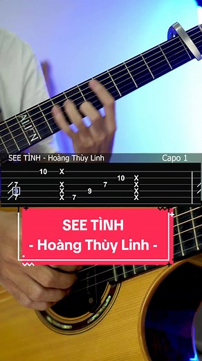 See Tình - Hoàng Thùy Linh Intro Guitar