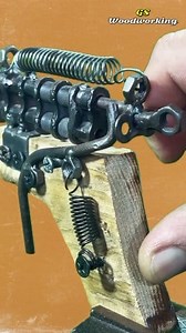 3.4K views · 30 reactions | Spring Lock Mechanism #fb #reels #DIY #metal #skills | GS Woodworking | Facebook