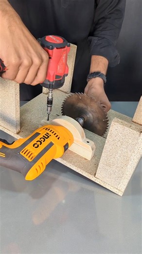 How to make a wood cutter table from an electric drill #shorts #tricks