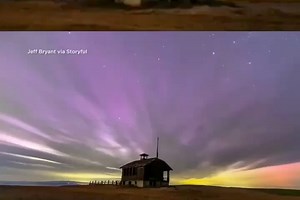 This timelapse shows the incredible northern lights over Oregon this past weekend. Typically, you have to be near the Arctic Circle to see them, but conditions were just right, making them visible in parts of the U.S. https://cbsn.ws/4dUCXBq | CBS Mornings