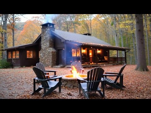 Cozy Autumn Fireplace Ambience 🔥 Crackling Fire Sounds & Relaxing Music for Sleep, Study & Stress R