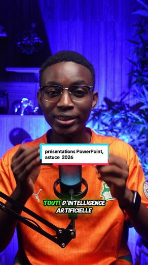Voici la meilleure technique pour faire des présentations PowerPoint élégant avec l'intelligence artificielle en 2026 #powerpoint #presentation #ia #cotedivoiretiktok🇨🇮 #étudiant