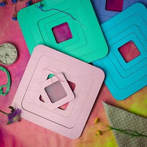 Magnetic Cross Stitch Frame, Embroidery Hoops, Square Wooden Hoop With Needle Minder, for Plastic & Perforated Paper Projects - Etsy