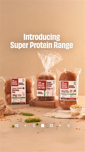 The Health Factory on Instagram: "It’s time your everyday meals went SUPER! Bringing you the new Zero Maida Super Protein Range - the breads, buns, and pavs you love, now loaded with up to 51g of protein. 😎"