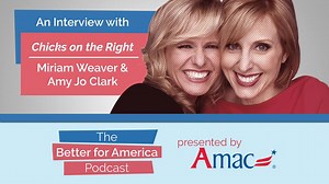 4.1K views · 110 reactions | This week Rebecca talks with Amy Jo Clark and Miriam Weaver, hosts of the “Chicks on the Right” podcast. They discuss everything from current politics to balancing family and work! Thank you again Chicks On The Right we LOVED having you!! | AMAC - The Association of Mature American Citizens | Facebook