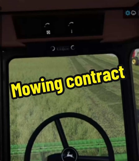 Mowing contract for @fs.22_clips #mowing #console #fs22 #bales #fypage #farming #fypage #farming #farmsim #fyp #foryoupage #tractor #swather #johndeere
