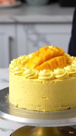 mango cake decorating #shortsfeed #shortsviral #satisfying #asmar #recipe