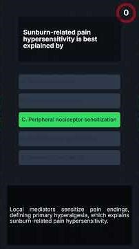 FCPS-1 Pain & Sensation: A Neurology Quiz