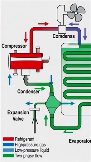 Why Does a Fridge Cool? 🔬 Refrigeration Cycle Explained