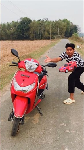 New Mine rc car and big scooter unboxing & testing #shorts