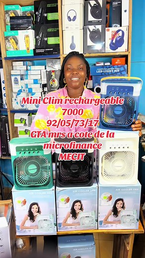 Rechargeable Mini Clim for Your Car | GTA MRS Microfinance | Togo TikTok