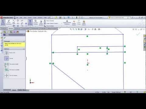 SolidWorks Tutorial: Sketch Tools/Trim Entities by SolidWize