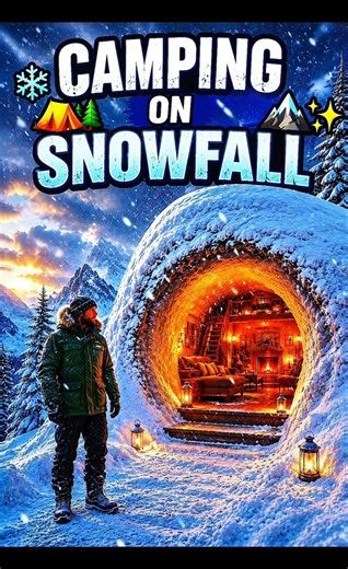❄️🏕️ Camping on Snowfall 🏔️✨