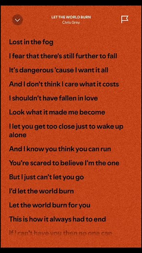 Let the World Burn - Chris Grey Full Lyrics
