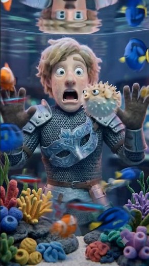 When Romeo meets a puffer fish 🐡 | Shakespeare's Romeo & Juliet Aquarium Scene Re-Woolified