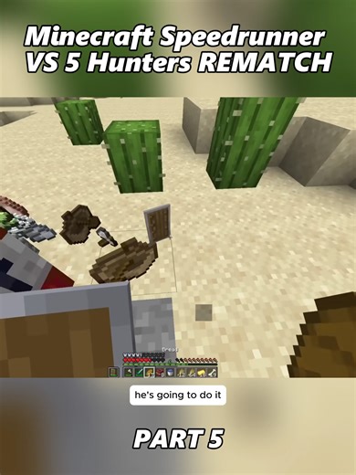 Minecraft Speedrunner vs 5 Hunters Rematch Highlights