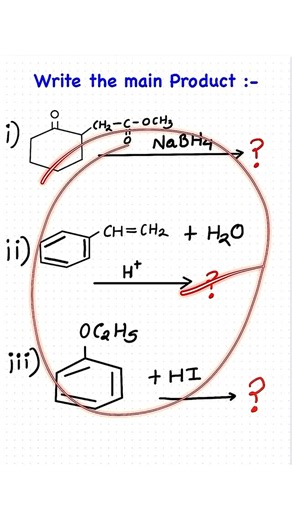 Chemistrywalesir on Instagram: "Write the product | Chemistry class 12th | boards / jee / neet 2026 #chemistry #organicchemistry"