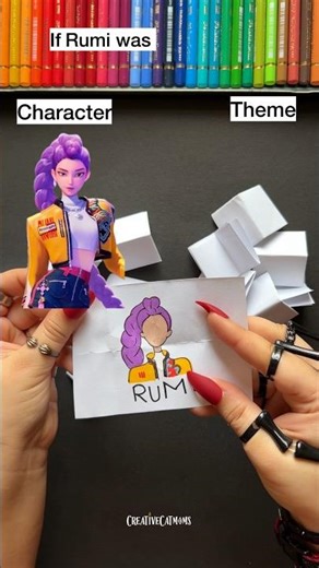 Rumi character mix CHALLENGE!🤫 #shorts #art