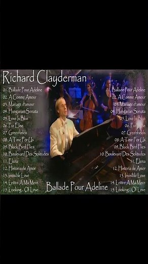 Ballade Pour Adeline - Richard Clayderman Greatest Hits Full Album 2024 🎹Classic Piano Songs 2024