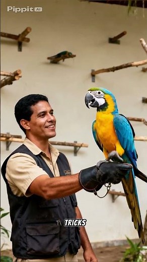 Macaw BITE FORCE is INSANE! ⚠️ Wild Parrot Fact #shorts