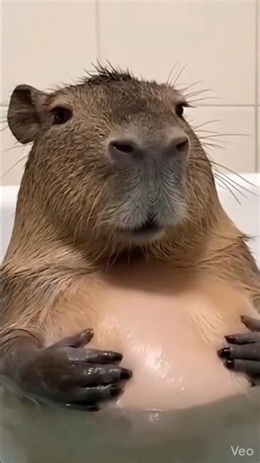 How Capybaras Escape Being Eaten😯 #capybara #nature