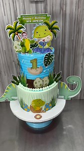 Dino 2 Tier Cake | Dizon's Cake Corner