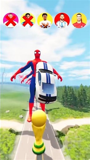 Cars vs 50FT Spider-Man in Real Life! 😳