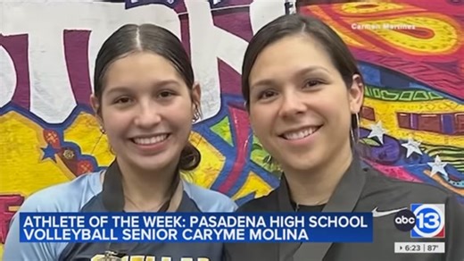 ABC13 Houston Names Caryme Molina Athlete of the Week This feature captures exactly why Caryme Molina is making waves on the court, in the classroom, and throughout Mighty Eagle Nation. As a four-year starter for the Pasadena High School volleyball team, Caryme has helped elevate the program with: 🏐 1,500 kills 🎯 2,000 assists 🛡️ 1,500 digs She’s a game changer and her impact goes far beyond the stat sheet. Caryme also suits up for the PHS basketball team, holds a full-ride scholarship to UTE