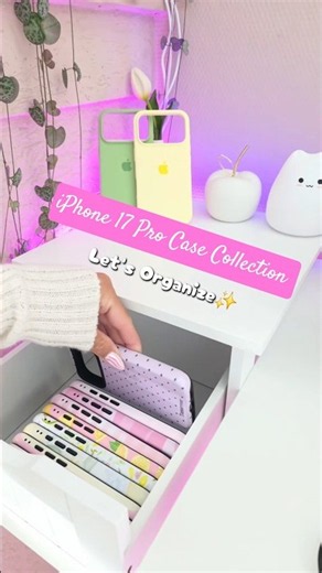 🌷iPhone 17 Pro Case Collection🌷GIIPPA Wavy Hot Pink Polka Dot Swirl purple organising #organization