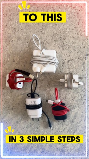 How to Organize Messy Cables Properly 🛠️ (Satisfying)#shorts