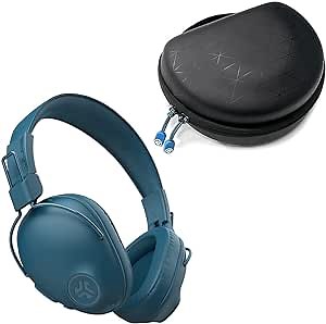 JLab Headphone Hard Travel Case Studio Pro Bluetooth Wireless Over-Ear Headphones, 50+ Hour Bluetooth 5 Playtime, EQ3 Sound, Navy Blue