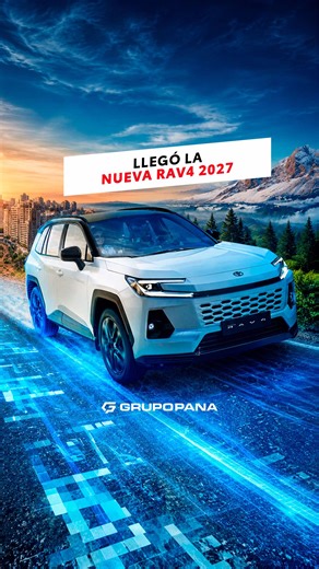 🚗⚡ La RAVolución ya llegó a Grupo Pana. Te presentamos la Nueva RAV4: más diseño, más tecnología y una nueva forma de vivir cada camino. Es momento de descubrir todo lo que evoluciona con ella. ✨ Bienvenidos a la RAVolución. 📍 Ya disponible en las sedes de Grupo Pana.