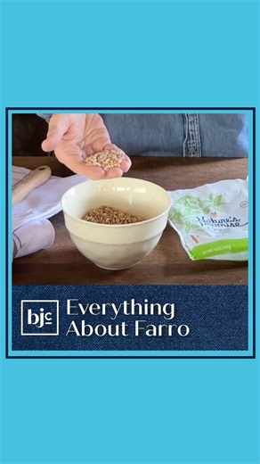 107 reactions · 9 comments | Farro is an ancient grain that’s packed with nutrition and is really quite delicious! #BlueJeanChef #KitchenTips #CookingTips #Farro #Grains | Blue Jean Chef | Facebook