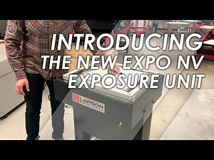 Expo-NV Screen Printing Exposure Unit: Simple, Compact & Easy to Use