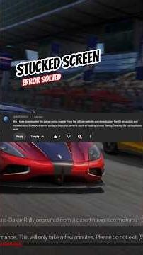 Stucked screen On Crearing Cache Files | Racing Master Error Solved