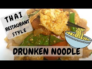 Drunken Noodle Thai Restaurant Style! Video Recipe On How To Make At Home.