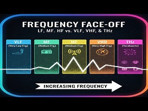 Difference between VLF, LF or MF vs VHF HF TeraHertz| What is it & where is it used? Explained.