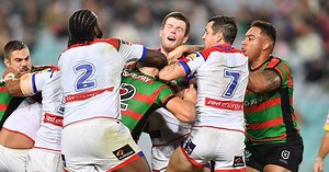 Tempers flare at ANZ Stadium