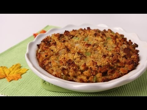 Corn Bread Stuffing Recipe - Laura Vitale - Laura in the Kitchen Episode 483