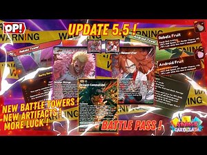 UPDATE 5.5 Is INSANE! New Battle Towers, OP Cards & Battle Pass! In Anime Card Clash (Roblox)