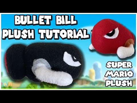 How To Make A Bullet Bill Plush | Easy Tutorial for Super Mario Plush