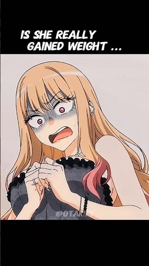 did she really gained weight... #anime