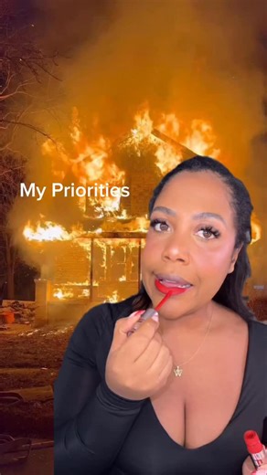 R O C K Y | Relatable Millennial ✨ on Instagram: "Nothing a Red Lip can’t fix - am I right? 😂 #makeup #makeuptutorial #beginner #humor #redlip #lifeisgood"