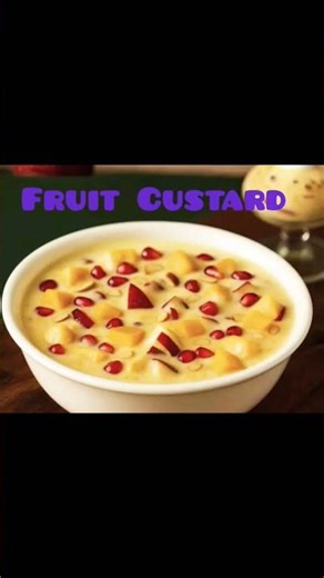 Viral Fruit Custard Recipe!#cooking #custardfalooda #food #recipe #viralshorts 😋👍