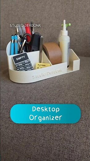 BAMBU P2S printed desktop organizar | 3D PRINTS | Studio Derdonk