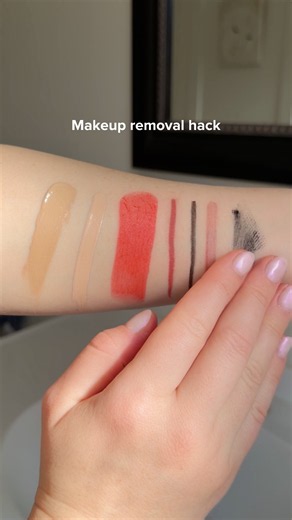 Easy makeup removal hack