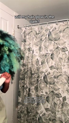 will my hair glow in the dark? #hairvideos #hairvideo #colorfulhair | Colorful Hair