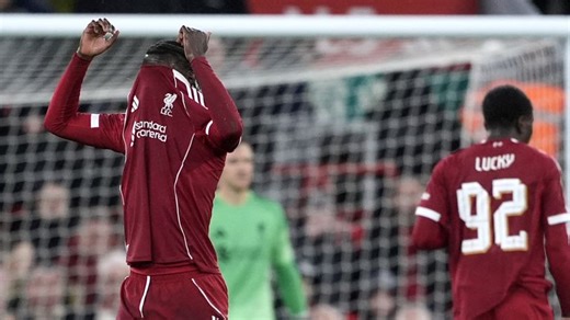From bad to worse for Liverpool! Reds youngster Amara Nallo sees red